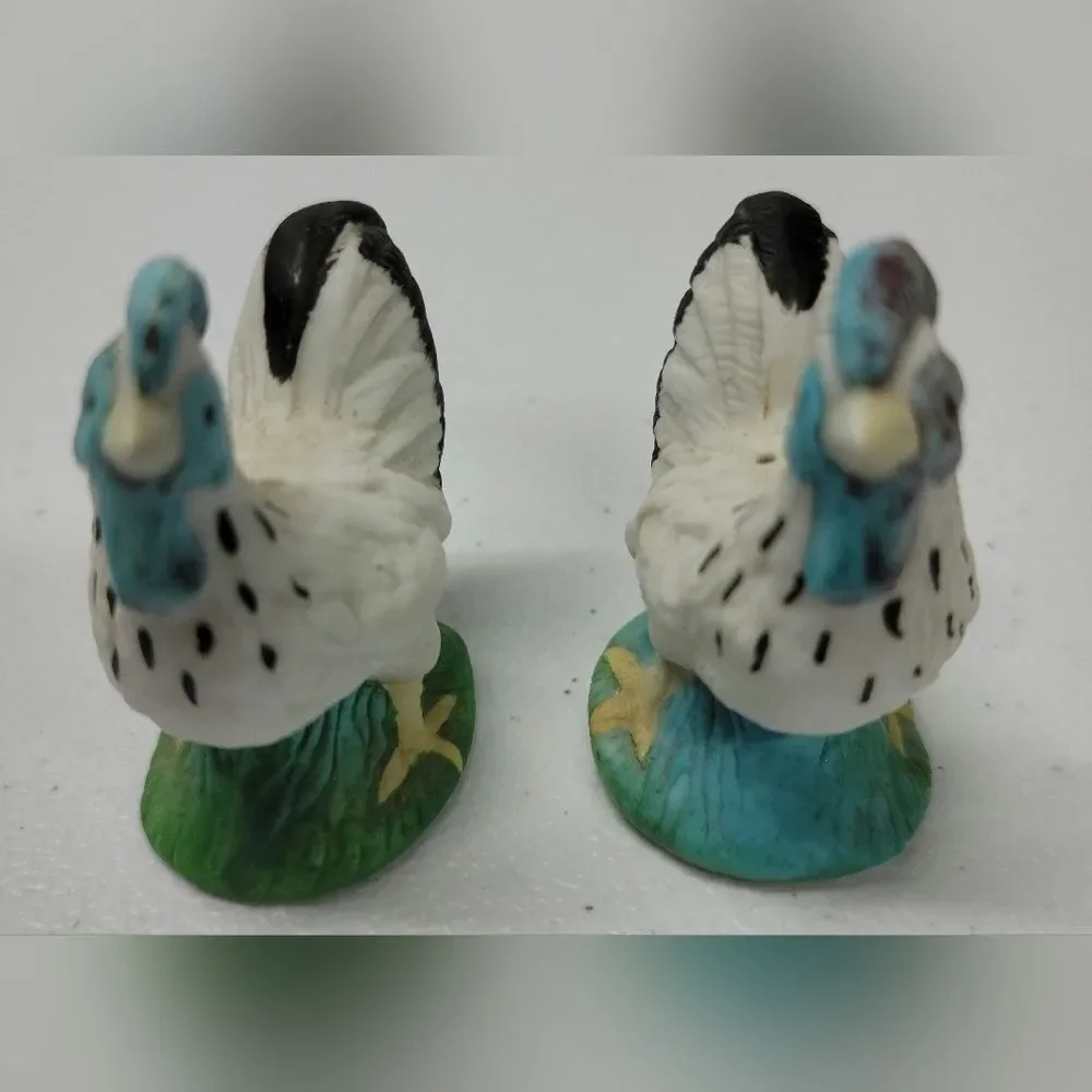 Vintage Porcelain Chicken Salt And Pepper Set Japan Very Old
